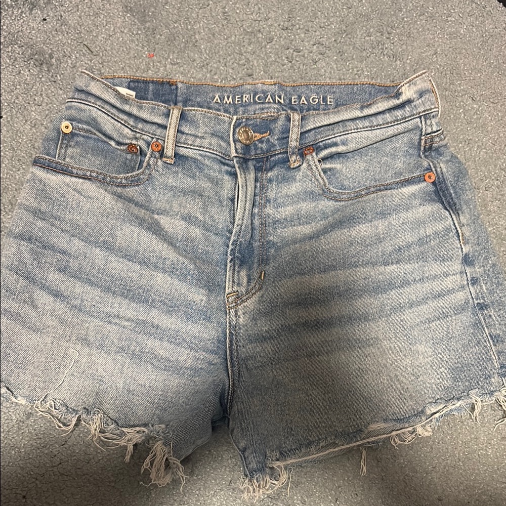 American Eagle Outfitters Blue Light Wash Jean Shorts